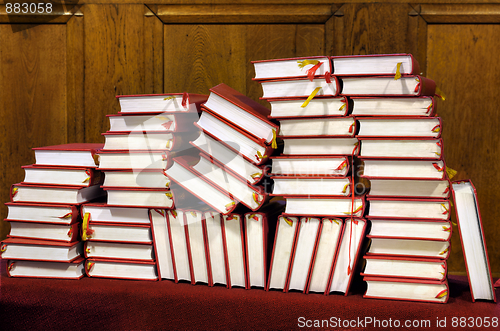 Image of Hymnals and prayer books - stack