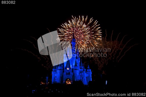 Image of Disney fireworks