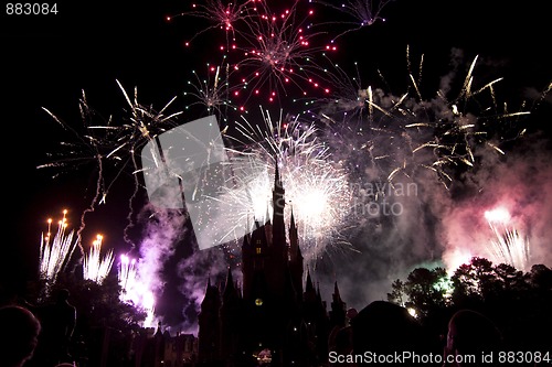 Image of Disney fireworks