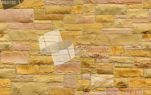 Image of Seamless gold and pink masonry background