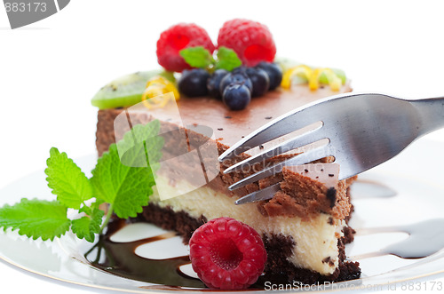 Image of Chocolate cake macro