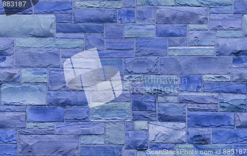 Image of Seamless blue masonry background