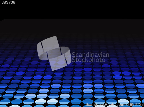 Image of Halftone Background in Perspective. 