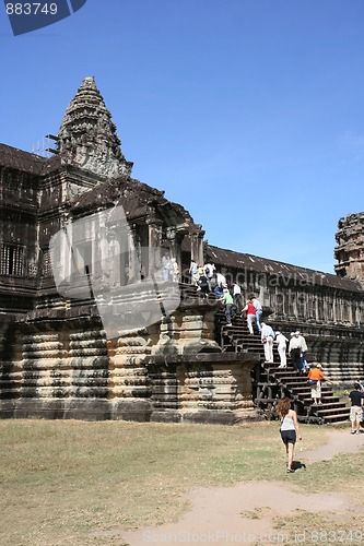 Image of Stairs inside Angkor in Cambodia