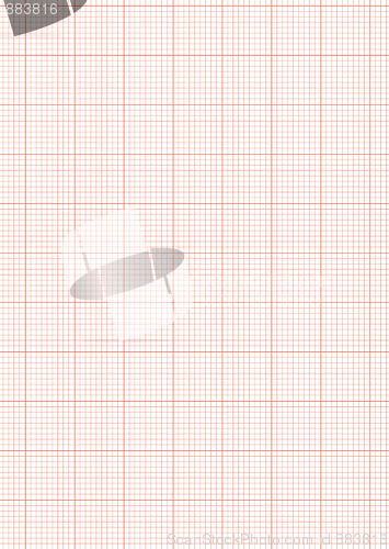 Image of graph paper a4 sheet red