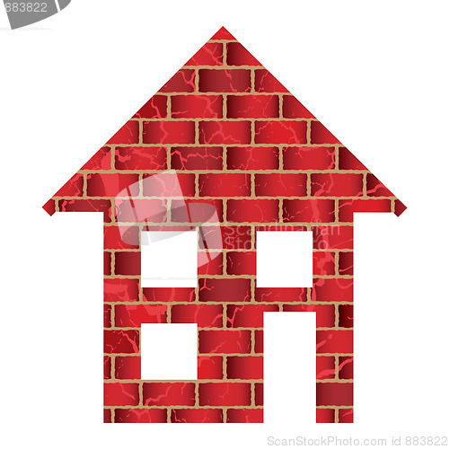 Image of red brick house