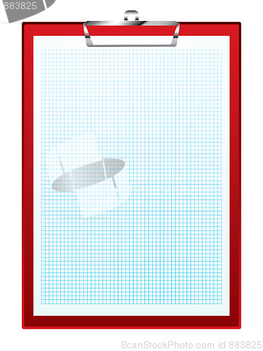 Image of clip board graph paper