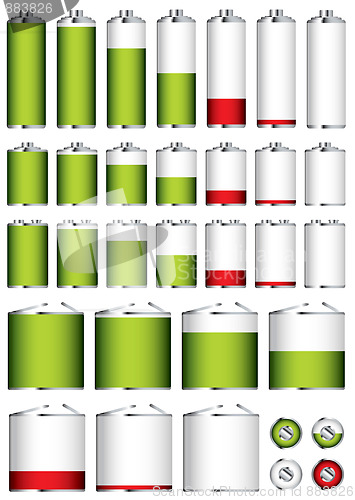 Image of battery collection sizes