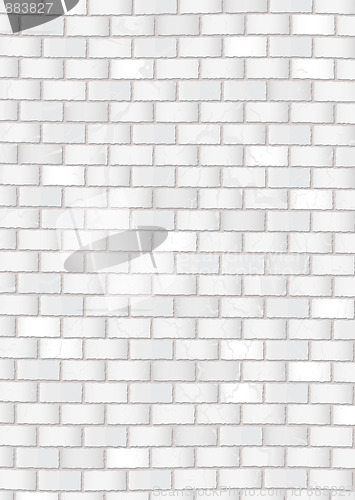 Image of grunge white brick wall