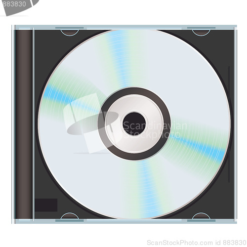 Image of music cd case black
