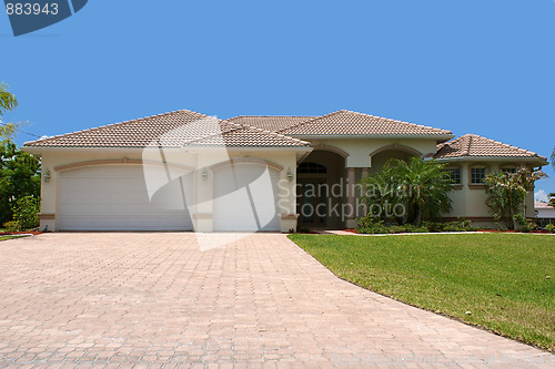 Image of front view of generic florida home