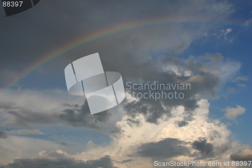 Image of Sky with a Rainbow