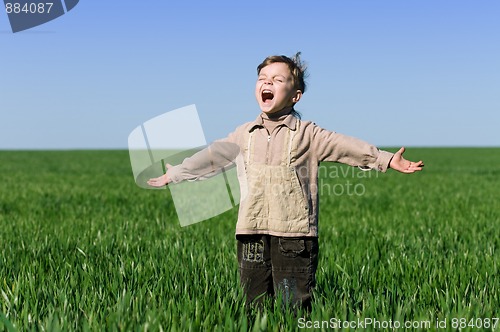 Image of Boy in field