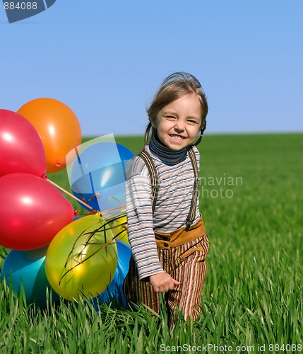 Image of Children with balloons
