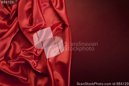 Image of Red silk background