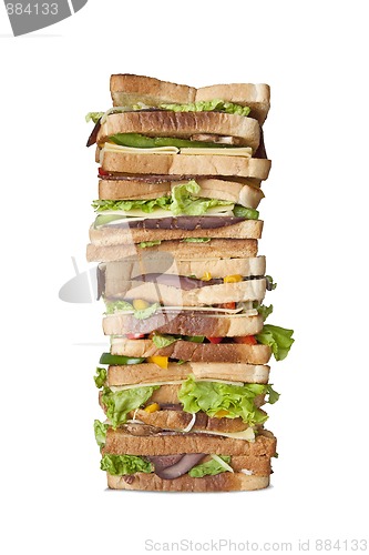 Image of Humongous multi-layered sandwich isolated