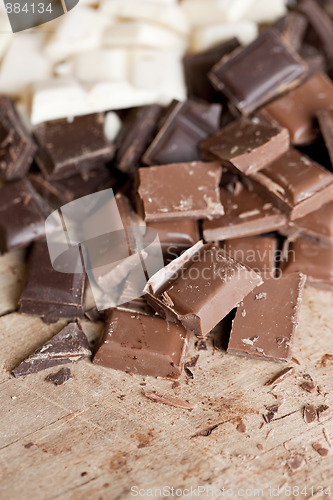 Image of Close up of high quality handmade chocolate