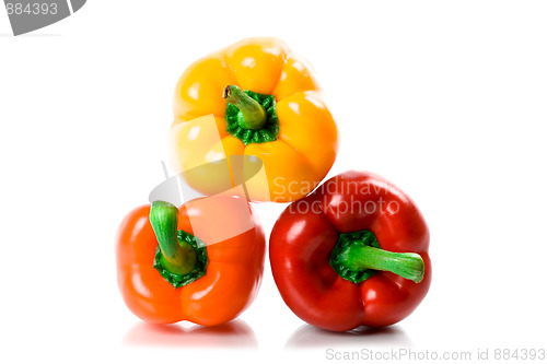 Image of three bell peppers