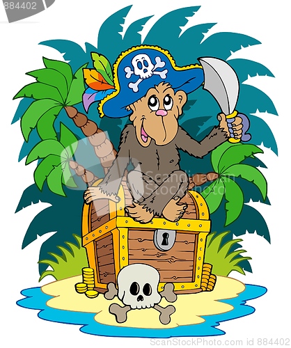 Image of Pirate island with monkey