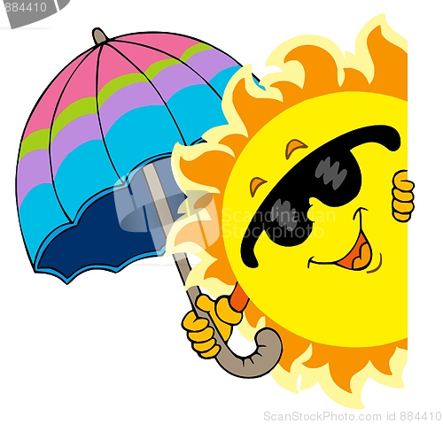 Image of Lurking Sun with umbrella