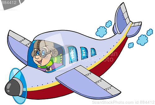 Image of Cartoon aviator