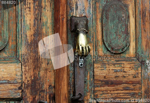 Image of Detail of old door in San Cristobal