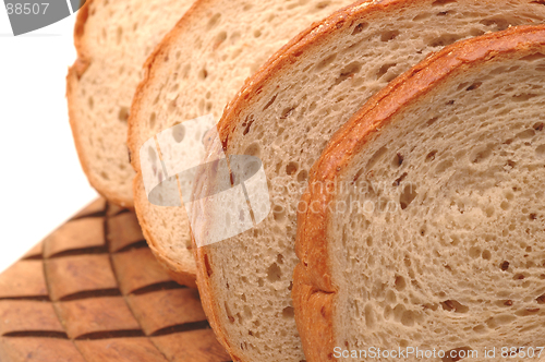 Image of slices of rye close up