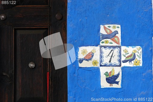 Image of Detail of entrance of building in San Cristobal de las Casas