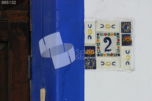 Image of Detail of entrance of building in San Cristobal de las Casas