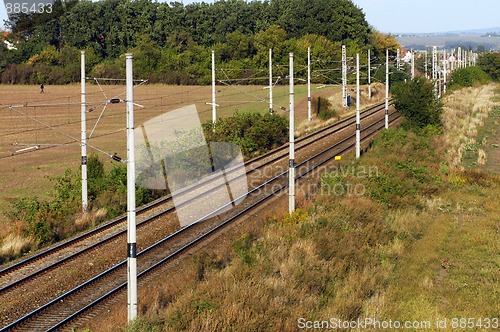 Image of Railway crossing country