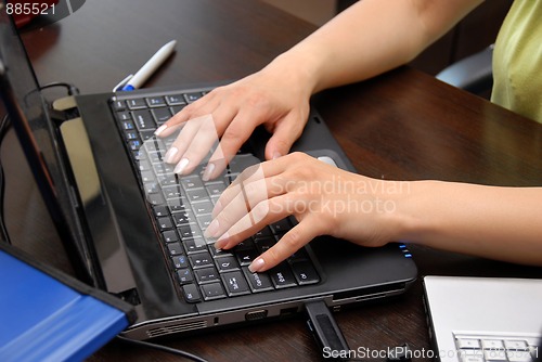 Image of Hands on keyboard