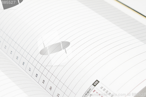 Image of Closeup of diary page