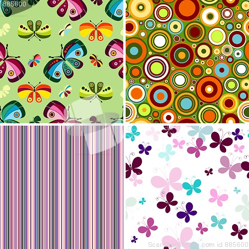 Image of Set seamless patterns