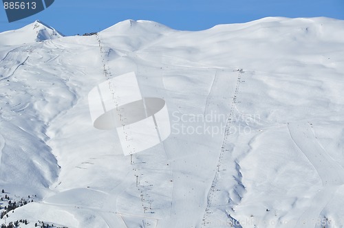 Image of Steep skiing mountain