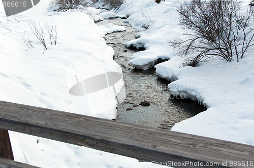 Image of Snowy creek and bridge