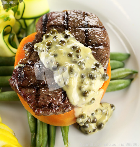 Image of Steak With Peppercorn Sauce