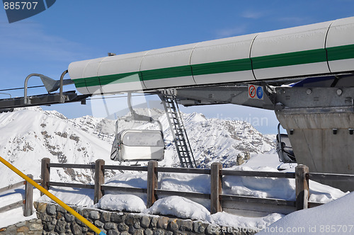 Image of Mountain station of chairlift