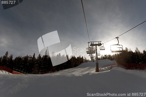 Image of Chairlift in the sun