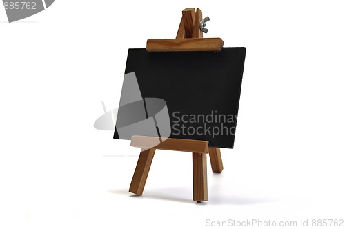 Image of Blackboard with easel (for your text) on white