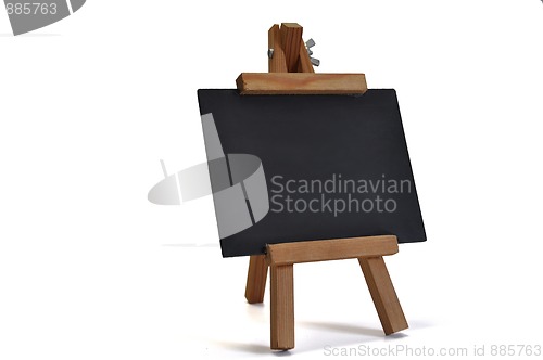 Image of Blackboard with easel (for your text) on white
