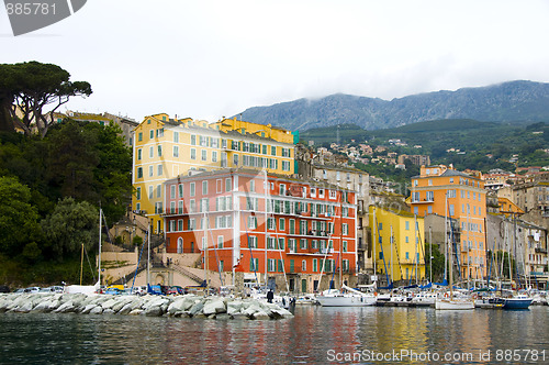 Image of the old port Bastia, Corsica, France