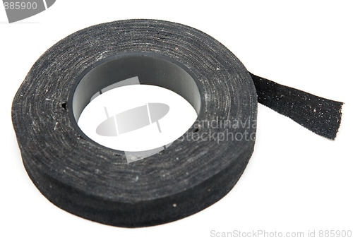 Image of Electric tape, sticky blackenning