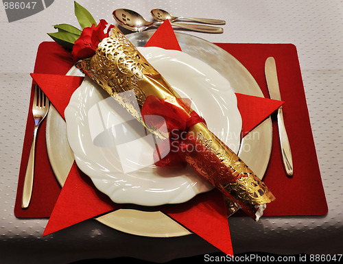 Image of Festive dinner table