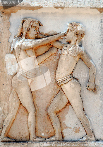 Image of Figting Boys Bas-relief