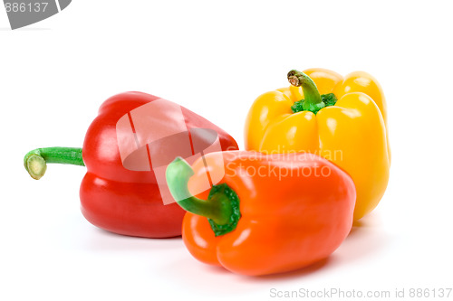 Image of three bell peppers 