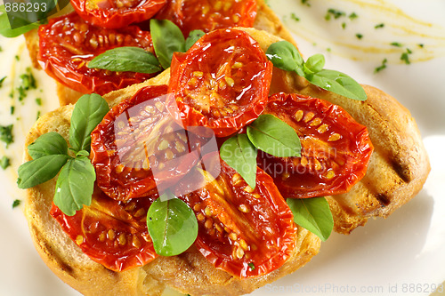 Image of Baked Tomato Bruschetta