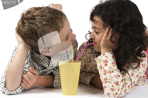 Image of Two Friends Drinking