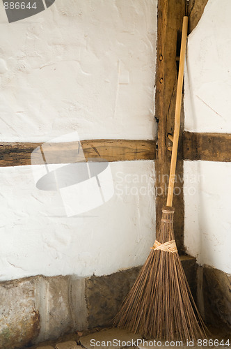 Image of Old Wooden Broom