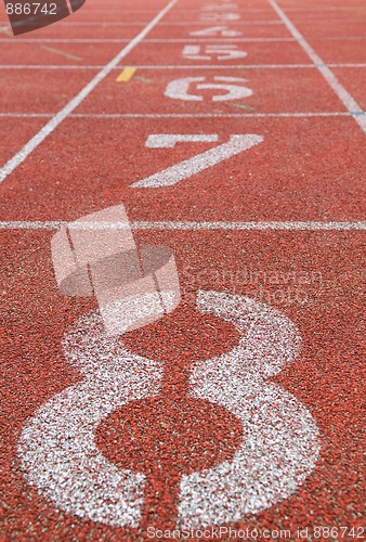 Image of Starting Lane Of Racetrack