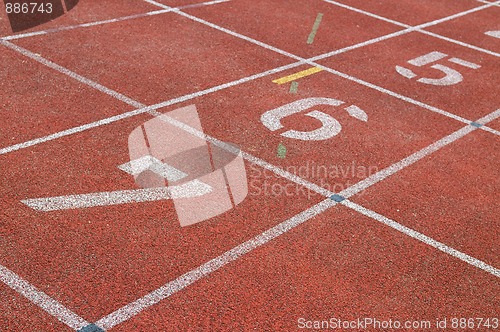 Image of Starting Lane Of Racetrack